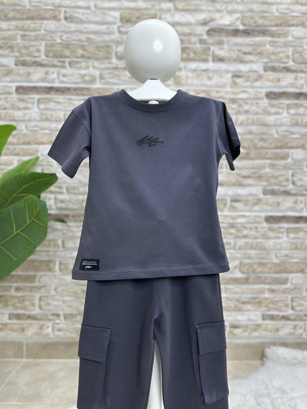 Next Antrasit Tshirt Eşofman Takım