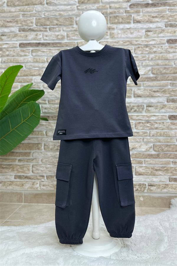 Next Antrasit Tshirt Eşofman Takım