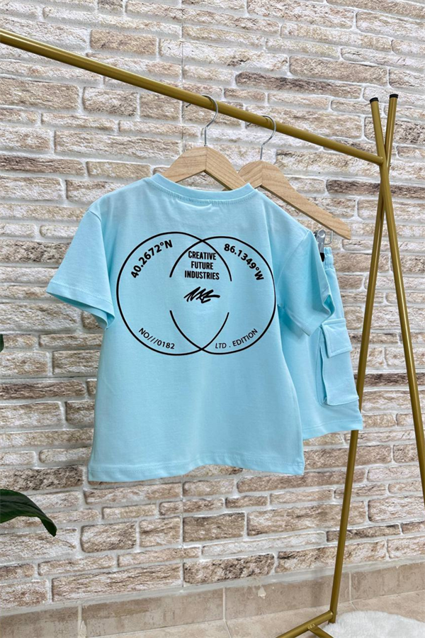 Next Turkuaz Şortlu Takım