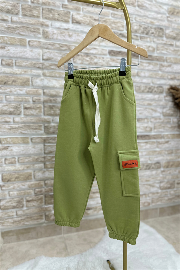 Next Yağ Yeşili Kargo Cepli Eşofman Takım