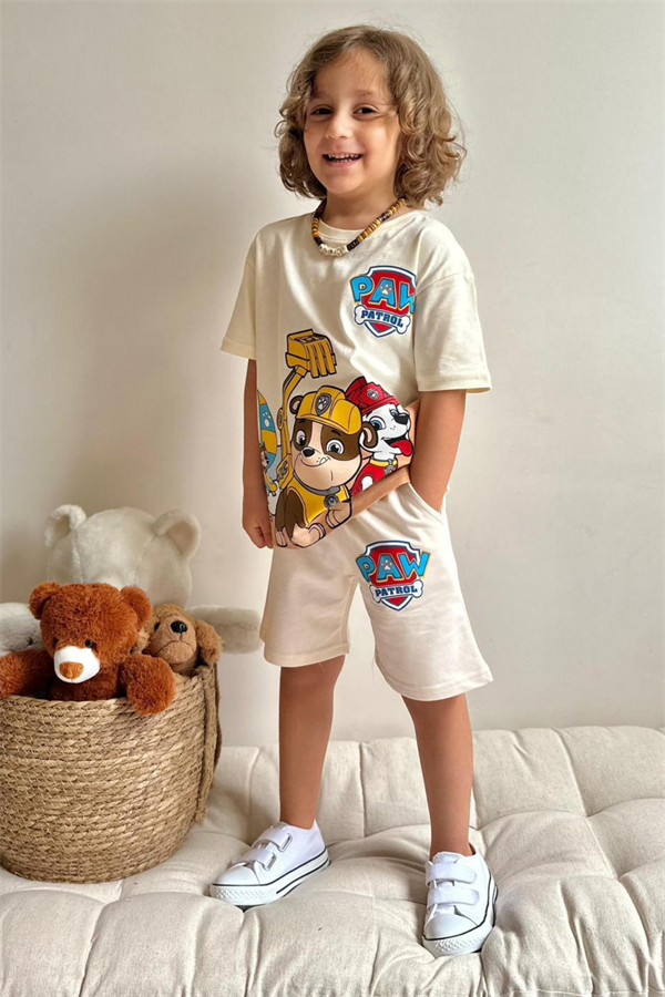 Pawpatrol Bej Şortlu Takım