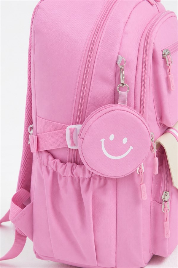Pembe 3lü Set  Çocuk Sırt Çantası - Ilkokul, Ortaokul, Lise Uyumlu