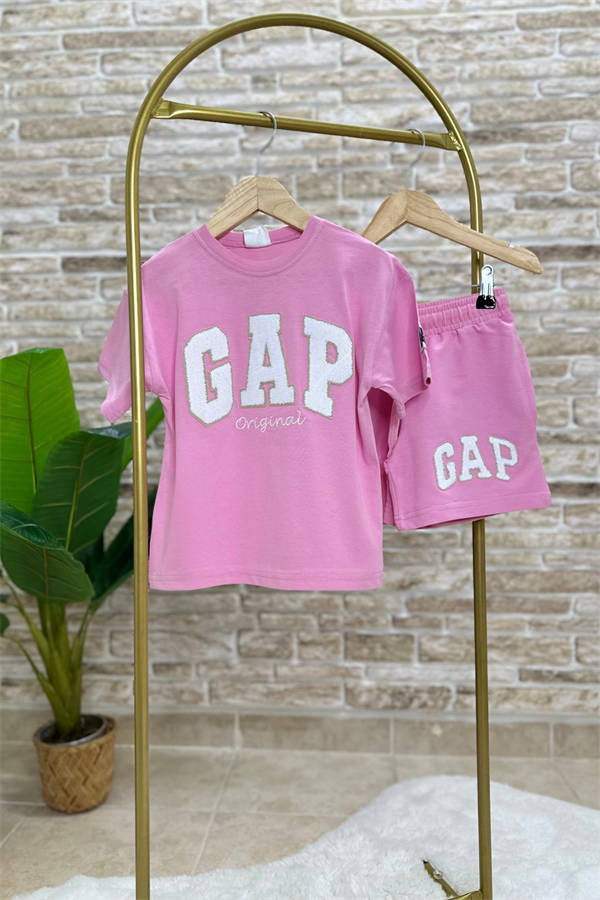 Pembe Gap Şortlu Takım