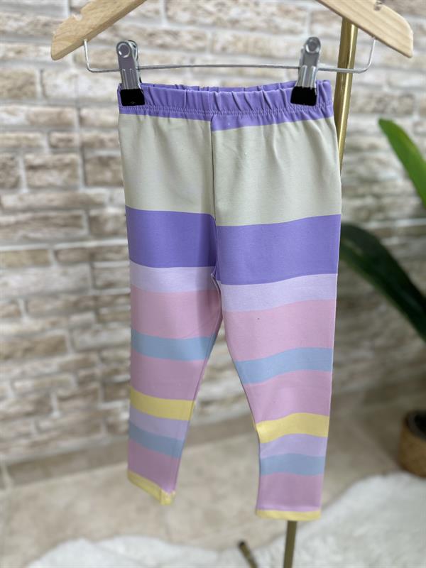 Peppa Baskı Lila Tayt Takım