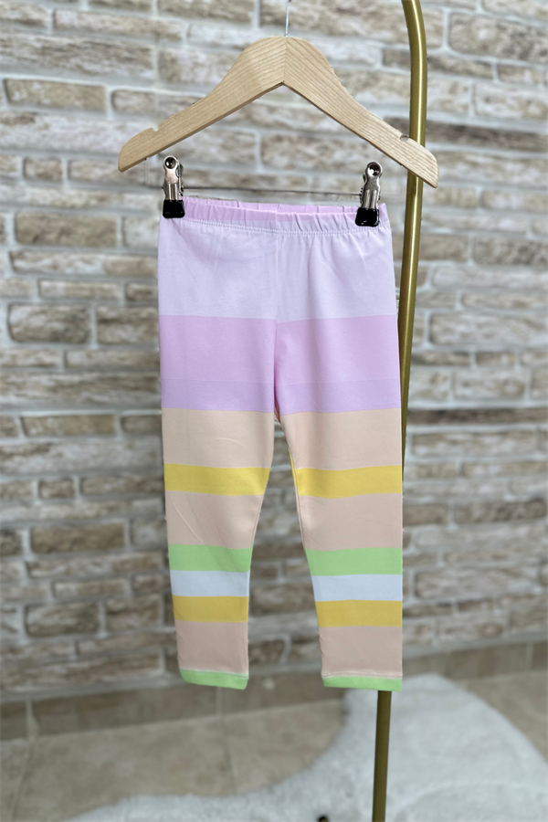 Peppa Renkli Pembe Tayt Takım