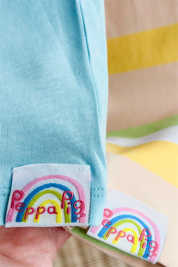 Peppa Renkli Turkuaz Tayt Takım