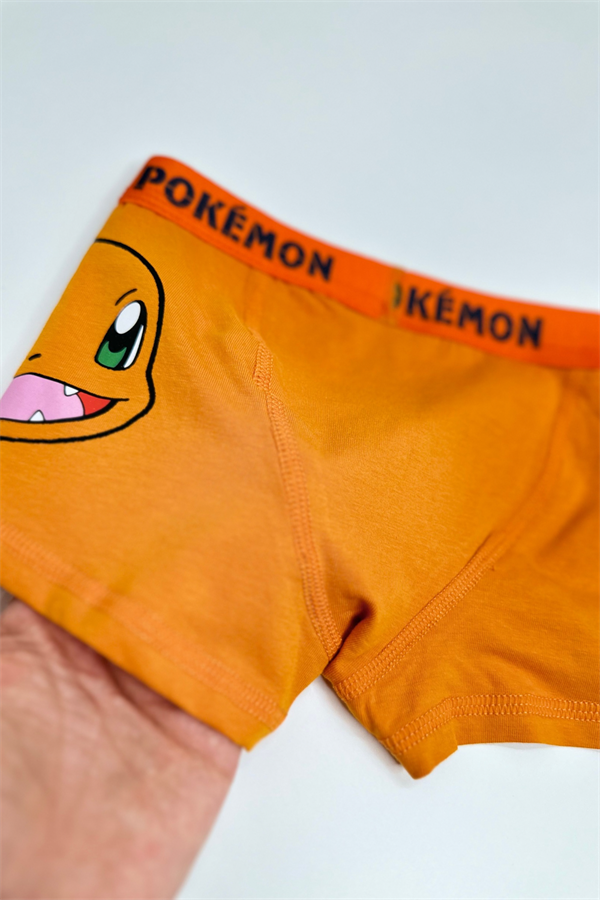 Erkek Çocuk Pokemon Oranj Boxer