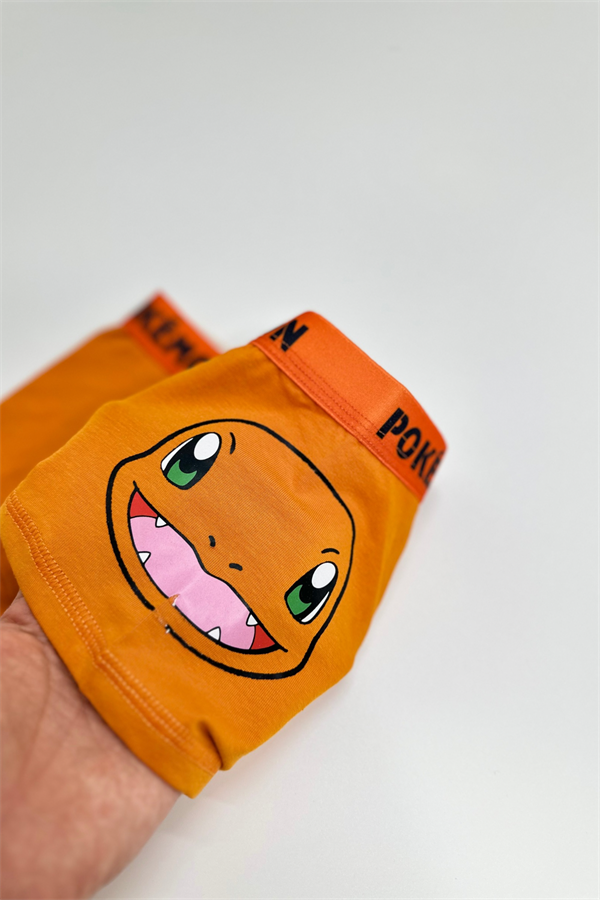 Erkek Çocuk Pokemon Oranj Boxer
