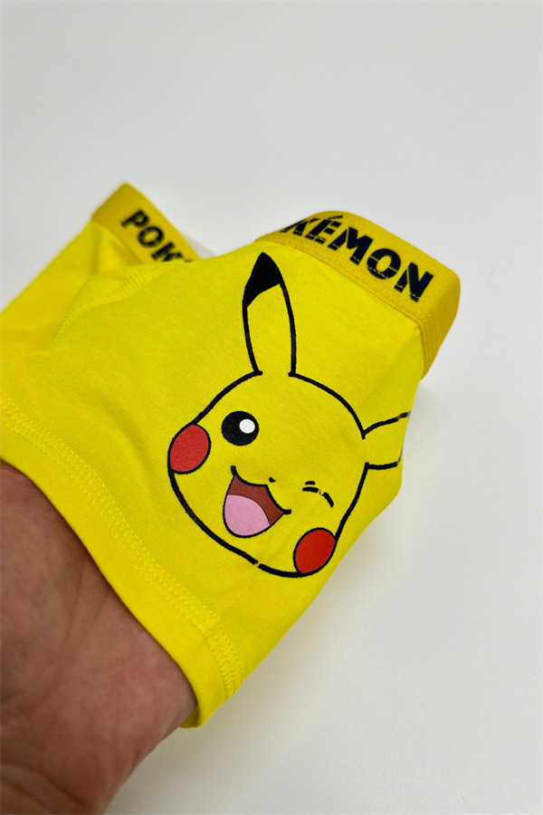 Erkek Çocuk Pokemon Sarı Boxer
