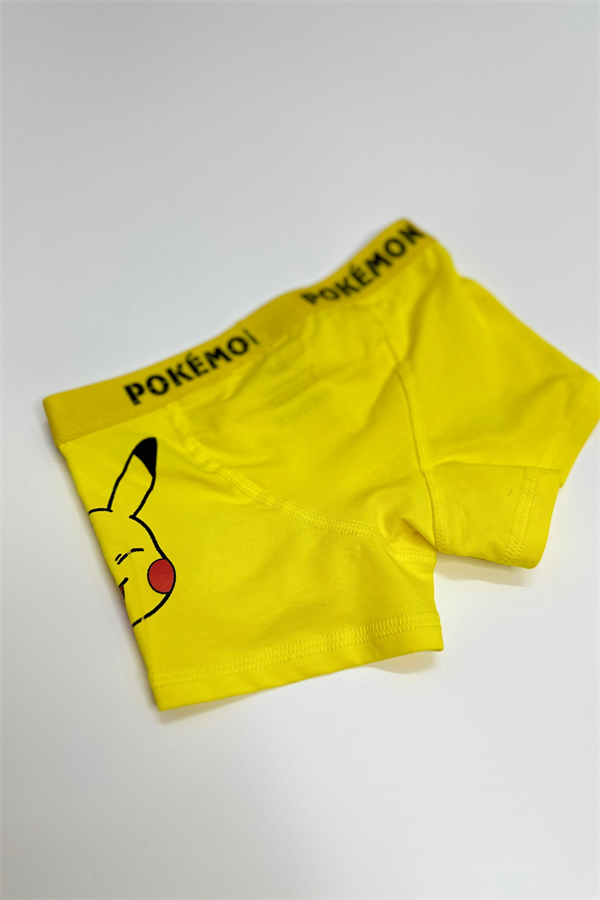 Erkek Çocuk Pokemon Sarı Boxer