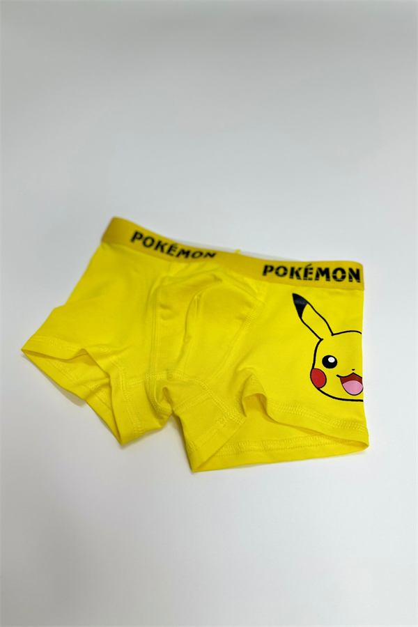 Erkek Çocuk Pokemon Sarı Boxer