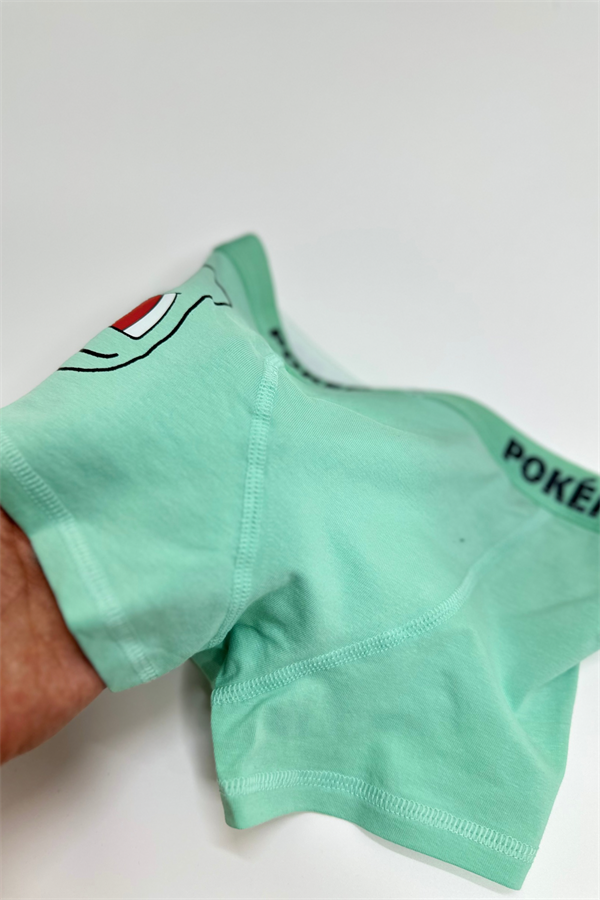 Erkek Çocuk Pokemon Su Yeşili Boxer