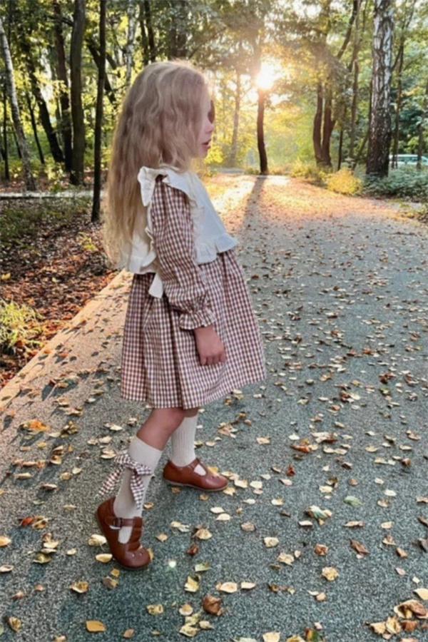 Pötikareli Bambi Detaylı Elbise