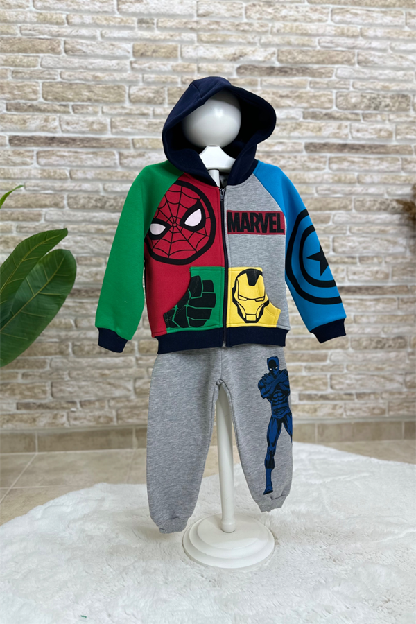 Şardonlu Fermuarlı Marvel Takım