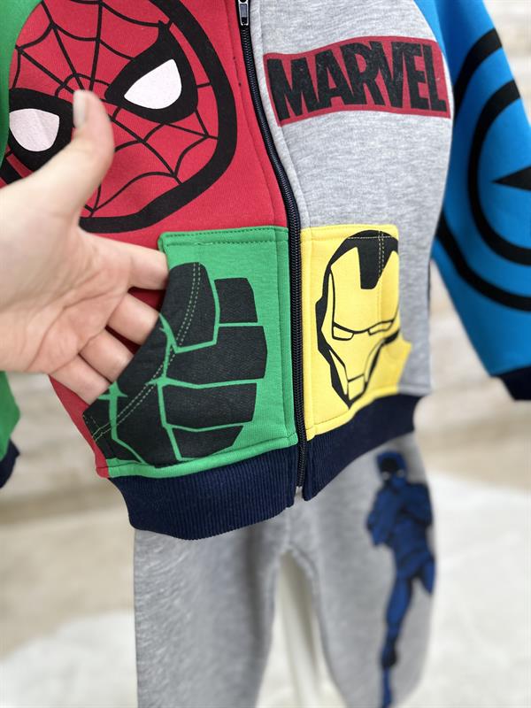 Şardonlu Fermuarlı Marvel Takım