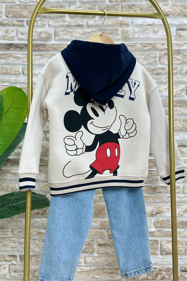 Şardonlu Mickey Laci Kolej Ceket