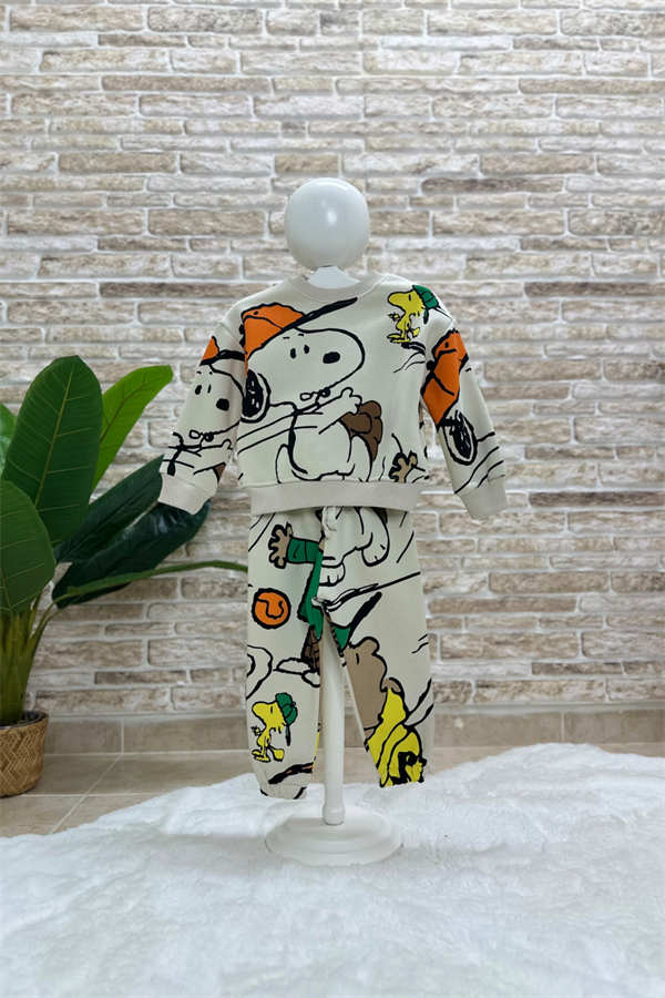 Şardonlu Snopy Peanuts İkili Takım