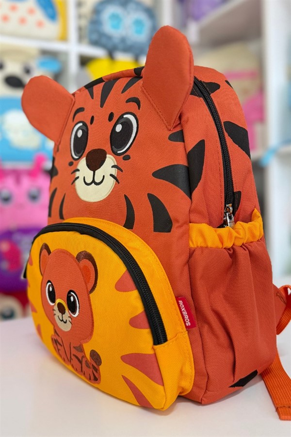Tiger 2li Set Anaokulu Kreş Boy Çanta & Beslenme Çantası 