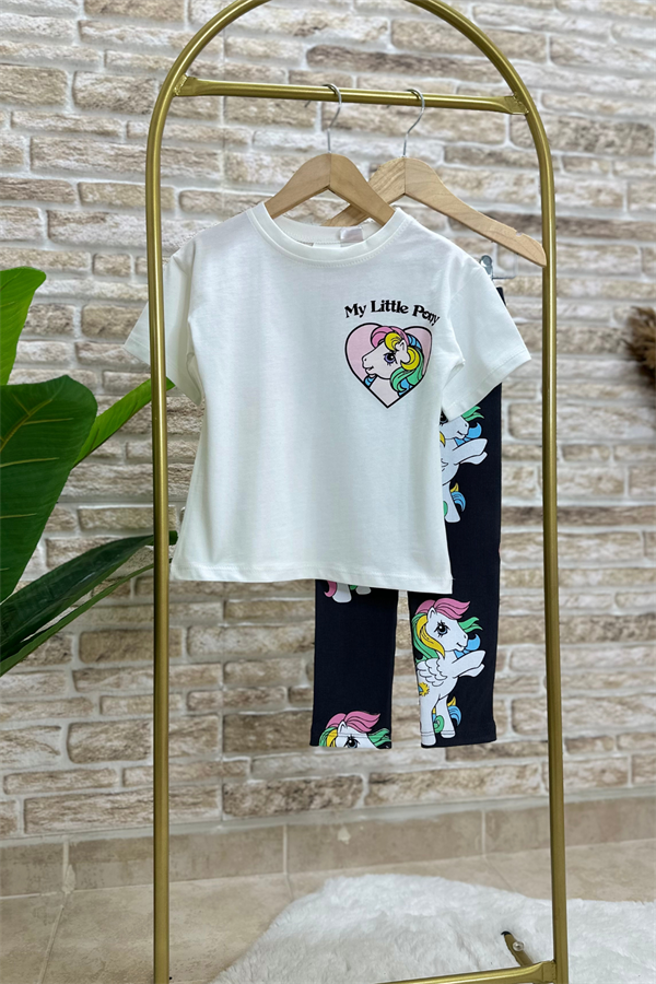 Unicorn Baskı Tayt Fitilli Takım