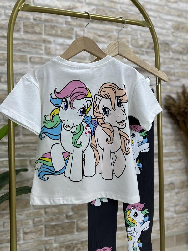 Unicorn Baskı Tayt Fitilli Takım