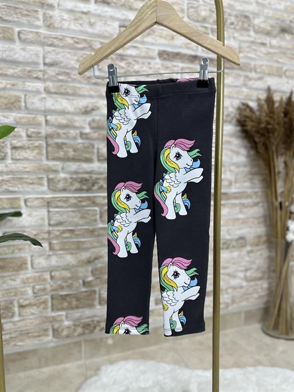 Unicorn Baskı Tayt Fitilli Takım