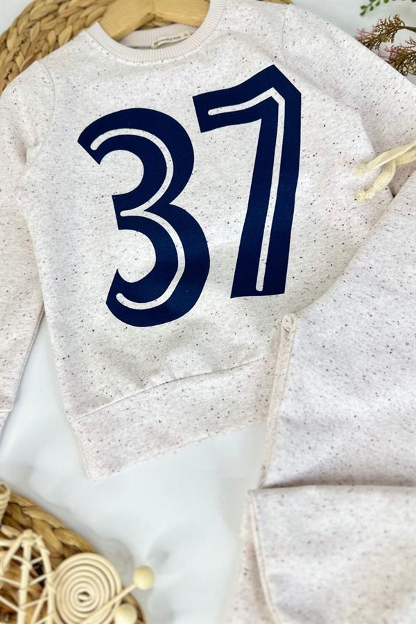 Unisex 2 İplik 37 Baskı Ekru Takım