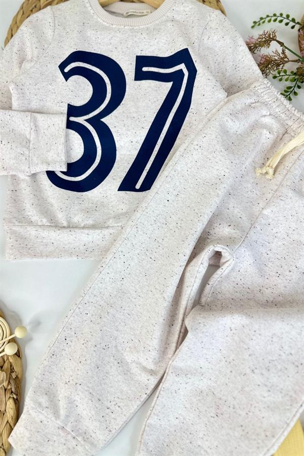 Unisex 2 İplik 37 Baskı Ekru Takım
