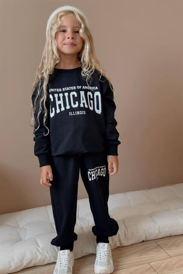 Unisex 2 İplik Chicago Siyah Takım