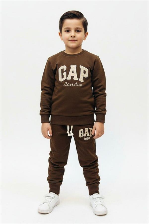 Unisex 2 İplik Kahve Gap Takım