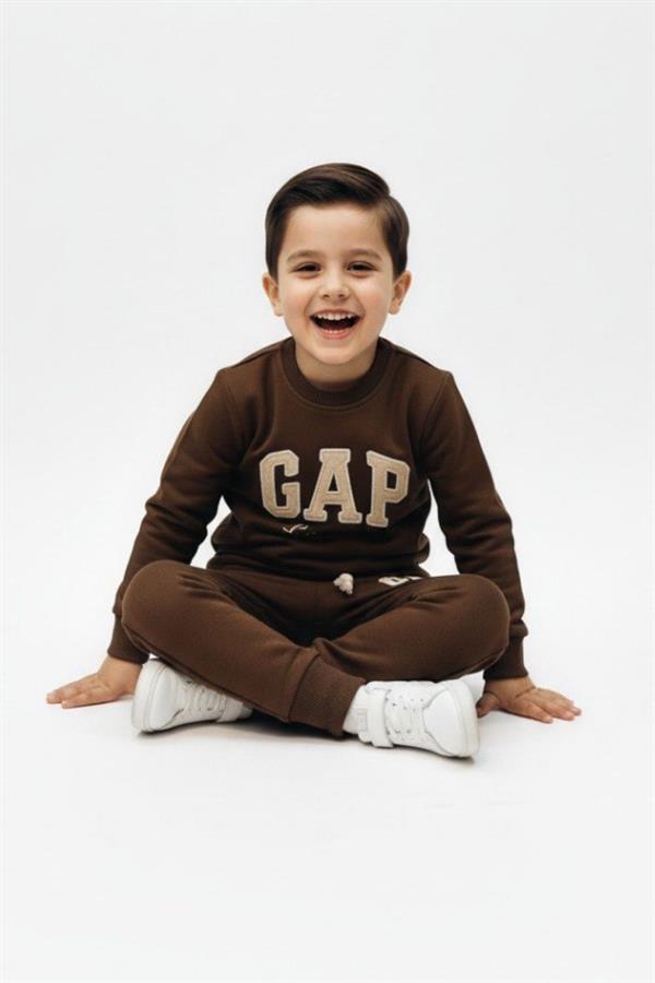 Unisex 2 İplik Kahve Gap Takım