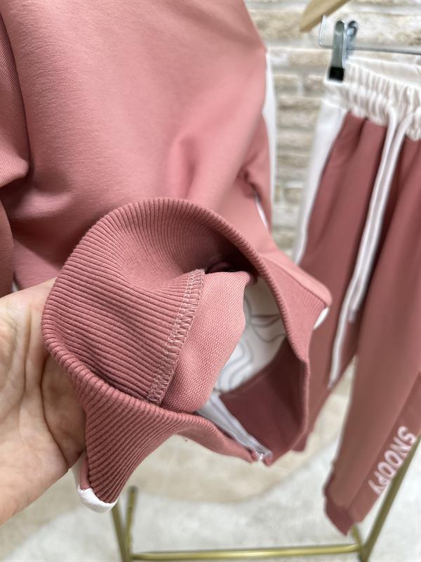 Unisex 2 İplik Snopy Fermuarlı Takım