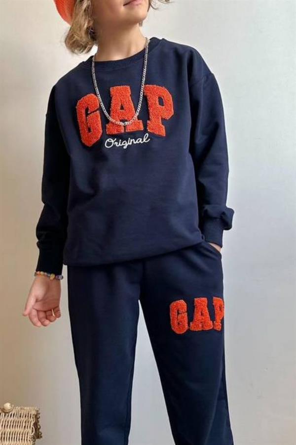 Unisex 2 İplik Süzene Nakışlı Gap Takım 