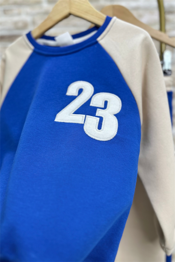 Unisex 23 Baskı Saks İkili Takım