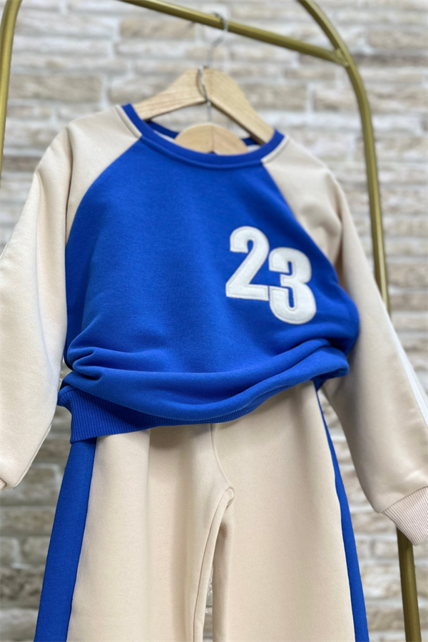 Unisex 23 Baskı Saks İkili Takım