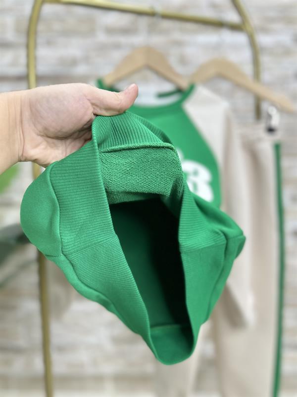 Unisex 23 Baskı Yeşil İkili Takım