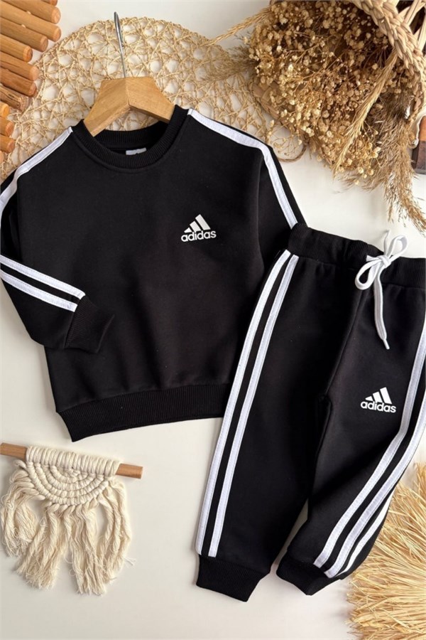 Unisex 3 İplik Ads Siyah  Takım