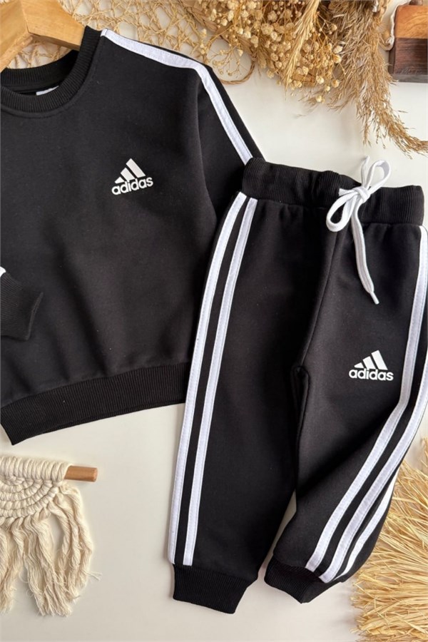 Unisex 3 İplik Ads Siyah  Takım