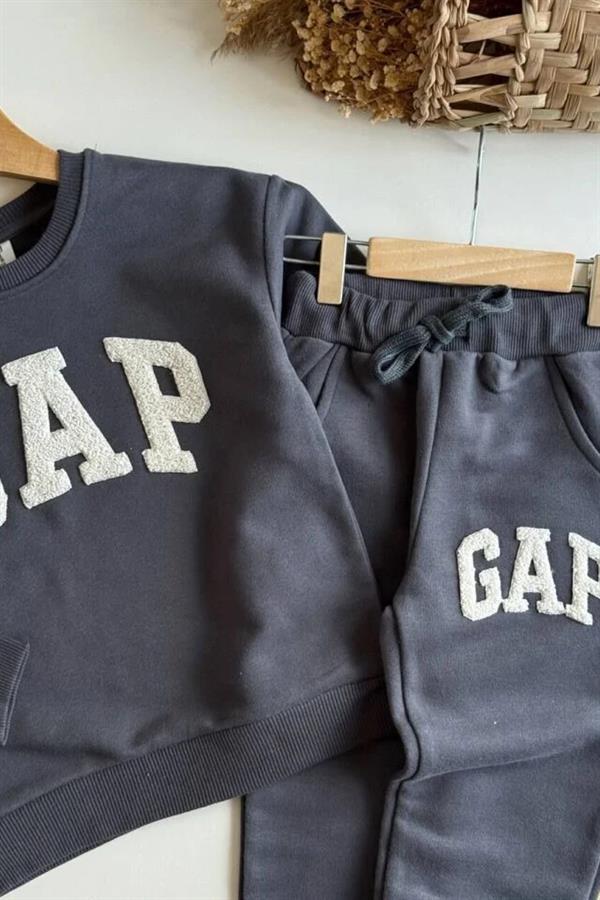 Unisex 3 İplik Antrasit Gap Takım