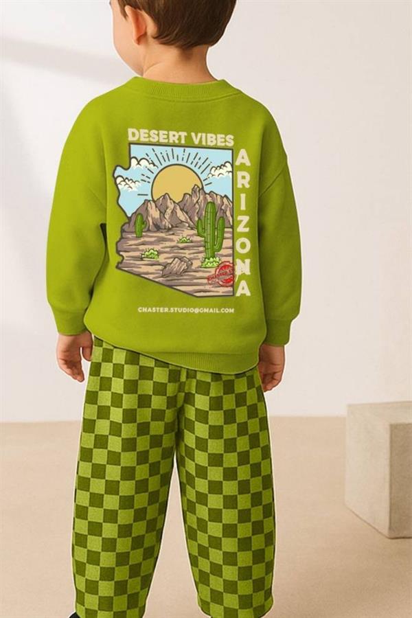 Unisex 3 İplik Arizona Yeşil Takım