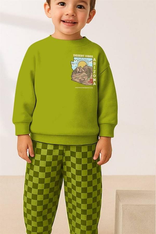 Unisex 3 İplik Arizona Yeşil Takım