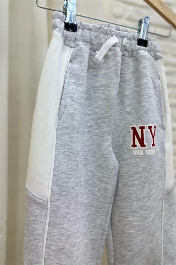 Unisex 3 İplik Şardonlu Brooklyn Gri Takım