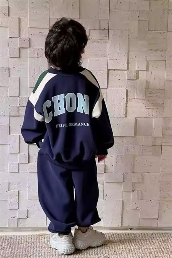 Unisex 3 İplik Chons Lacivert Takım