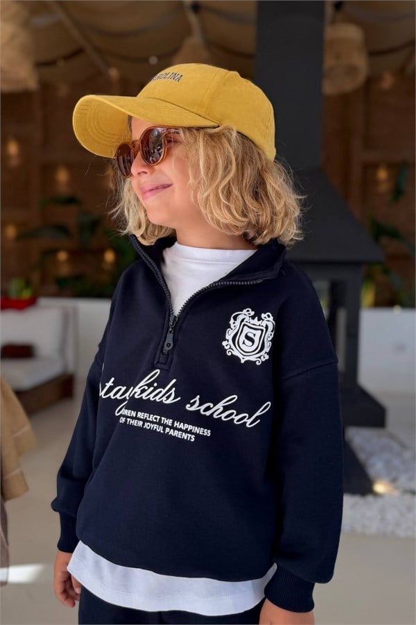 Unisex 3 İplik Dik Yaka Balıkçı Laci Takım