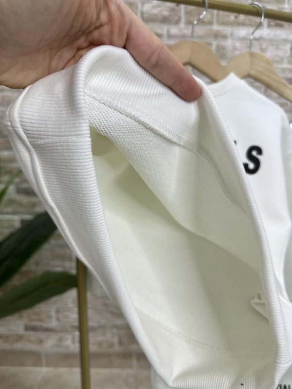 Unisex 3 İplik Essentials Beyaz Takım