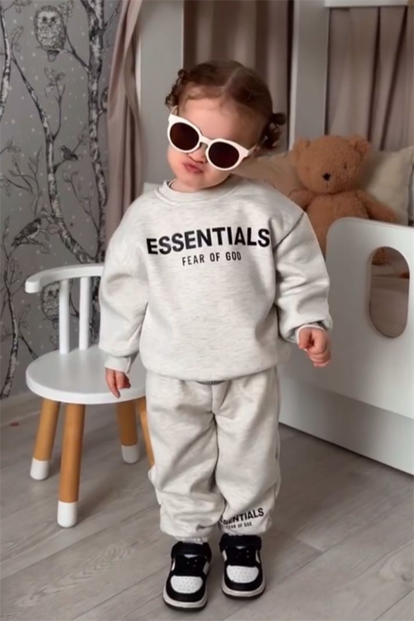 Unisex 3 İplik Essentials Gri Takım
