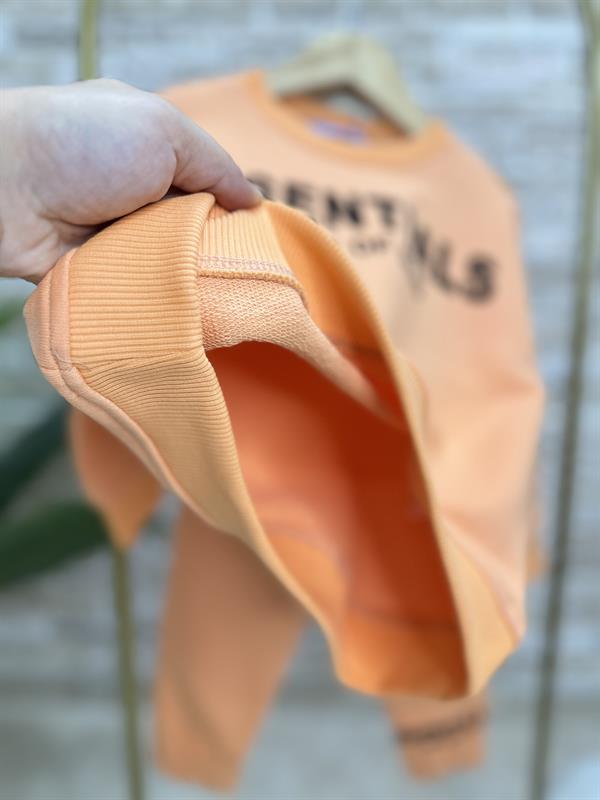 Unisex 3 İplik Essentials Somon Takım