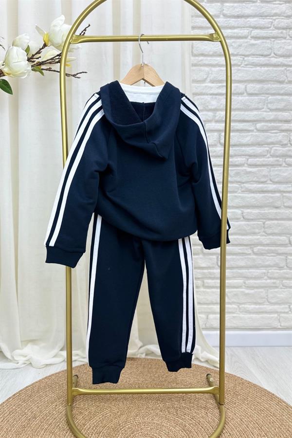 Unisex 3 İplik Fermuarlı Adids Takım