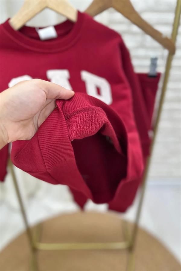 Unisex 3 İplik Gap Bordo Takım