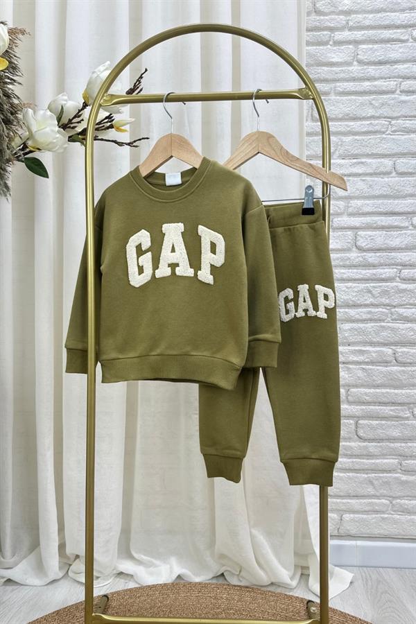 Unisex 3 İplik Gap Yağ Yeşili Takım