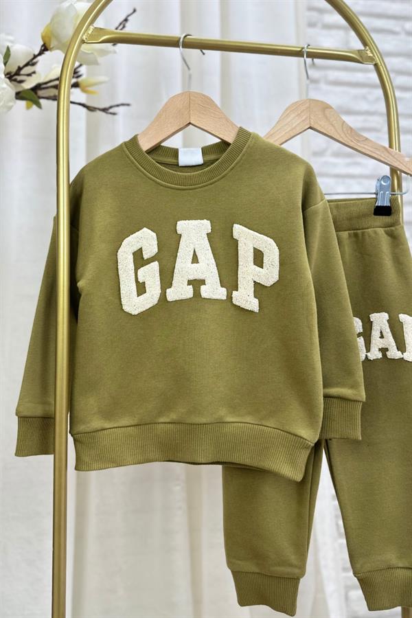 Unisex 3 İplik Gap Yağ Yeşili Takım